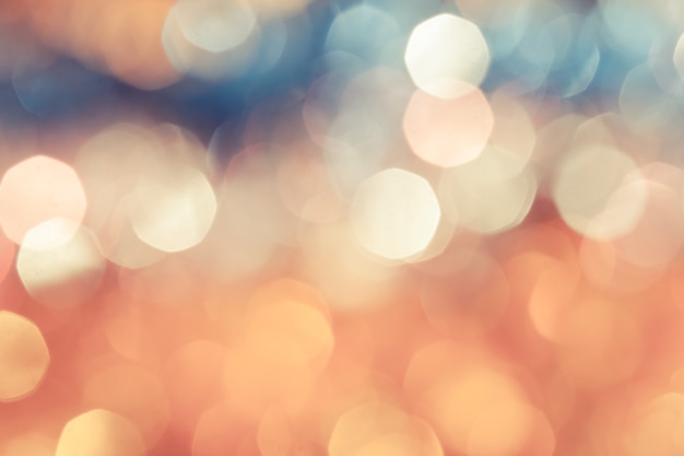 Fondo dorado de Navidad bokeh para un diseño