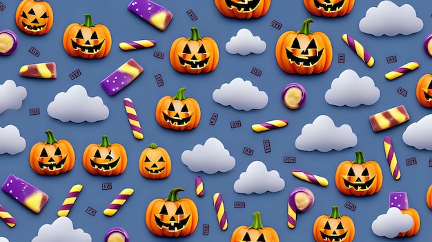 Fondo de dulces de Halloween