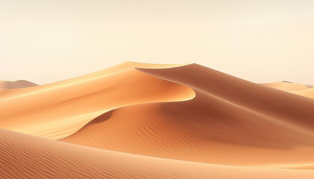 El fondo de las dunas de arena al atardecer