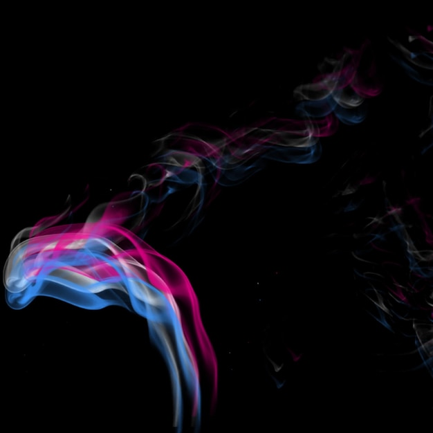 fondo de efecto aislado de tabaquismo real con superposición de humo