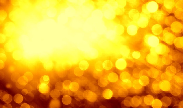 Foto fondo de efecto bokeh amarillo para celebraciones de carteles de pancartas y varios trabajos de diseño