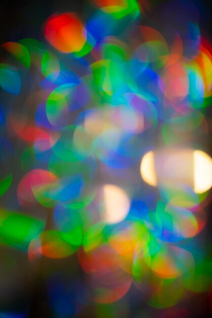 Fondo de efecto bokeh grande arco iris multicolor