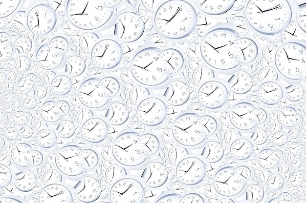 Fondo de efecto Droste con espiral de reloj infinita. Diseño abstracto de conceptos relacionados con el tiempo y la fecha límite.