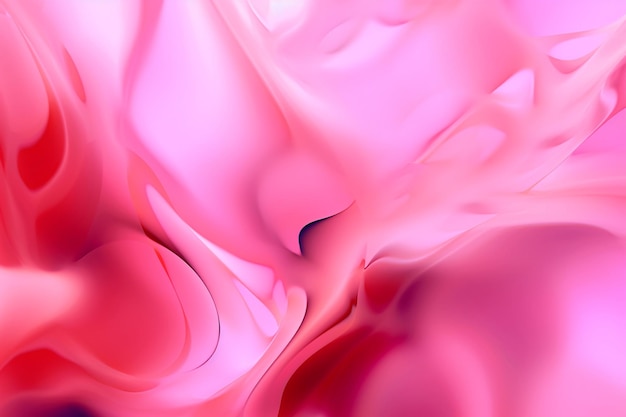 Fondo de efecto fluido rosa abstracto realista IA generativa