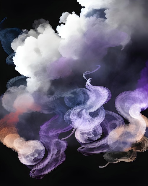 Fondo de efecto de humo colorido