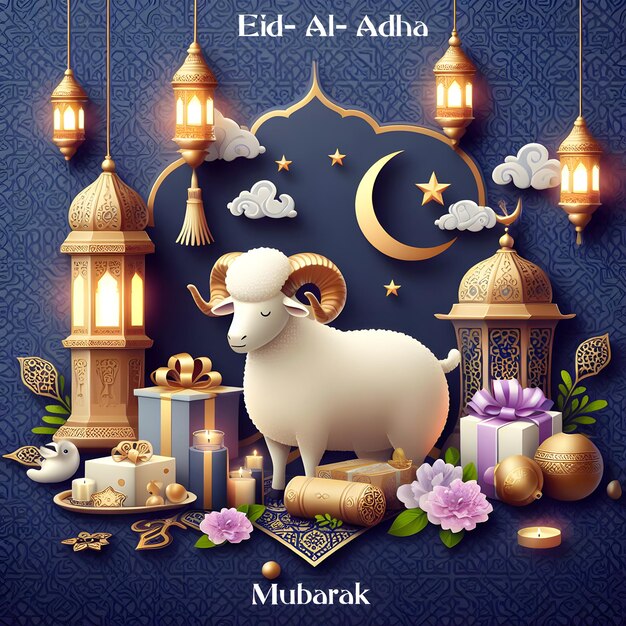 Foto el fondo de eid al adha