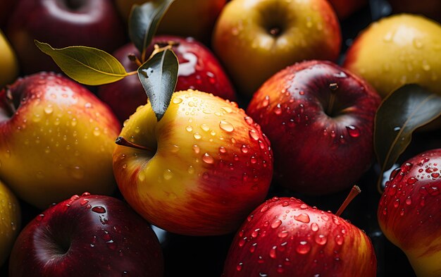 Fondo elegante patrón de manzanas