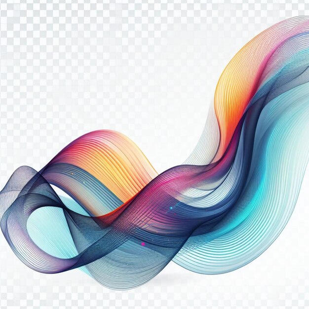 fondo elegante y transparente de ondas coloridas abstractas