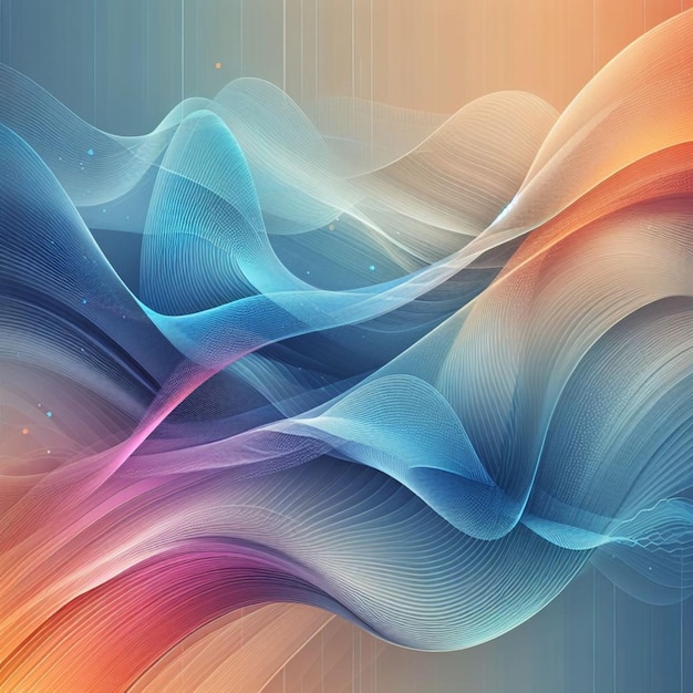 fondo elegante y transparente de ondas coloridas abstractas