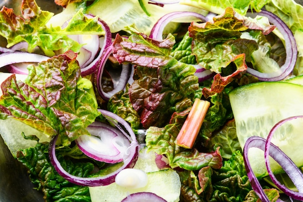 Fondo de ensalada de primavera