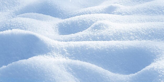 Foto el fondo es blanco, la nieve es blanca y esponjosa.