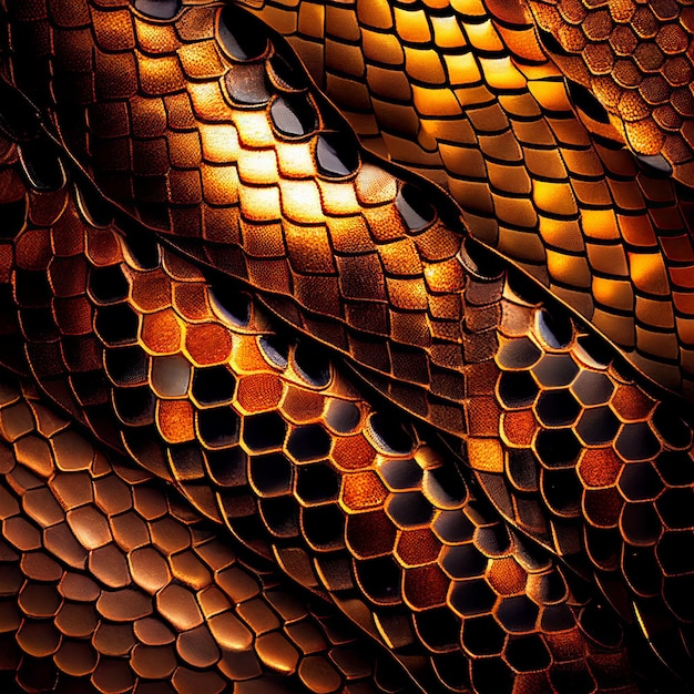 Fondo de escala de piel de serpiente IA generativa