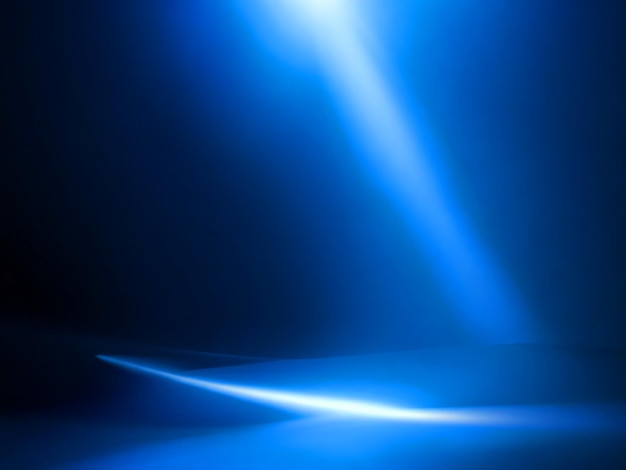 El fondo del escenario es azul Spotlight El efecto de luz de humo Spot Blue imagen gratuita descargada