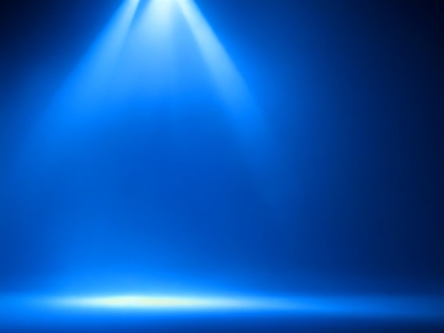 El fondo del escenario es azul Spotlight El efecto de luz de humo Spot Blue imagen gratuita descargada