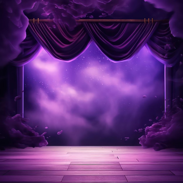 Fondo de escenario morado