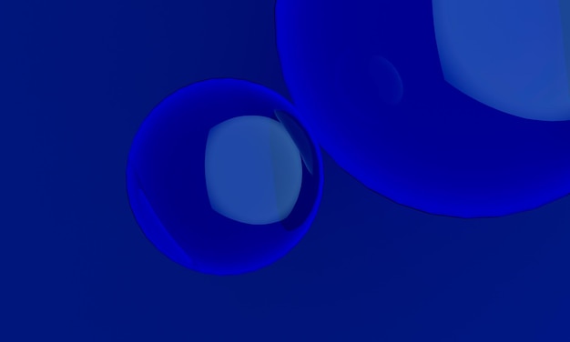 fondo de esfera transparente azul