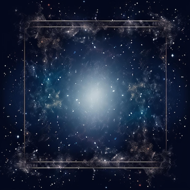 Foto un fondo espacial abstracto con estrellas y nebulosas