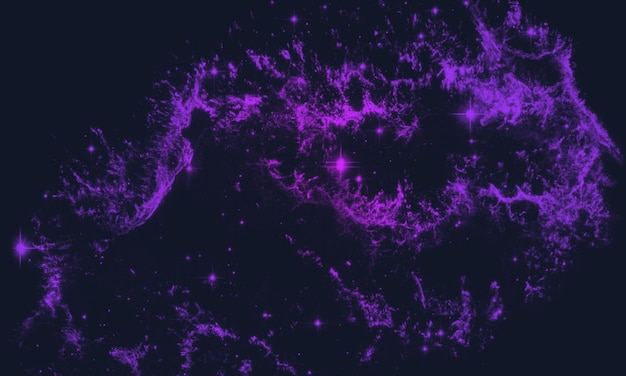 fondo espacial con nebulosa y galaxia realistas