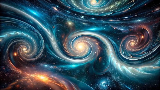 el fondo del espacio cósmico de la galaxia espiral giratoria