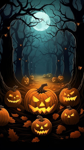 El fondo espeluznante de Halloween