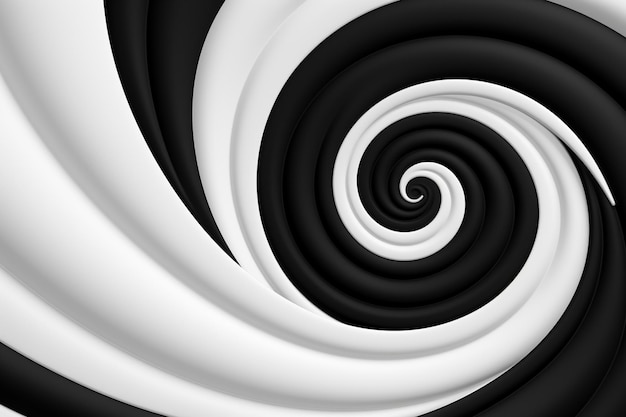 Fondo en espiral blanco y negro