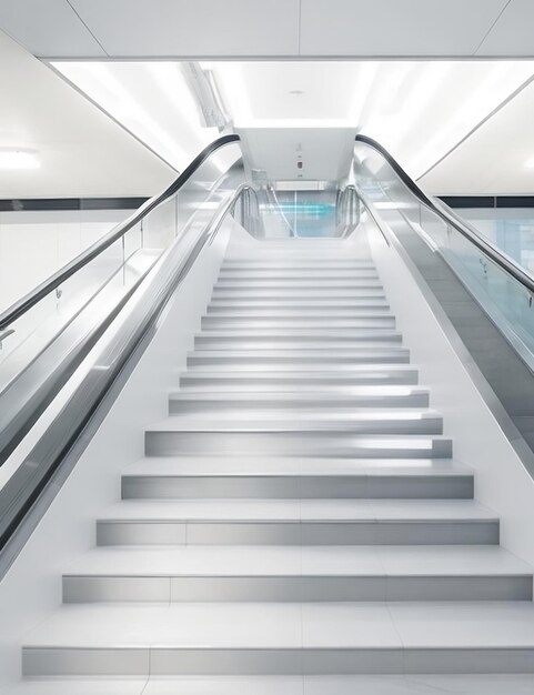 Foto fondo de la estación de tren con escaleras.