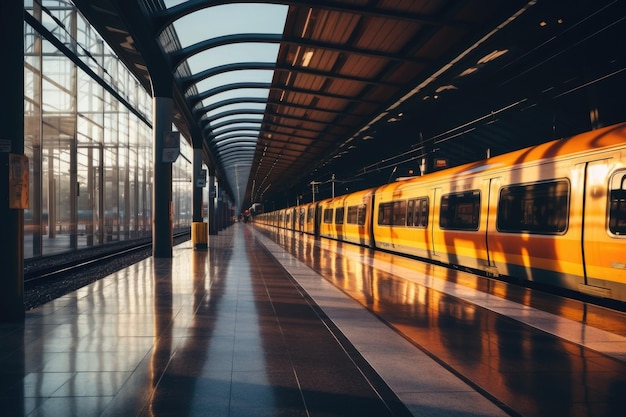 Fondo de la estación de tren