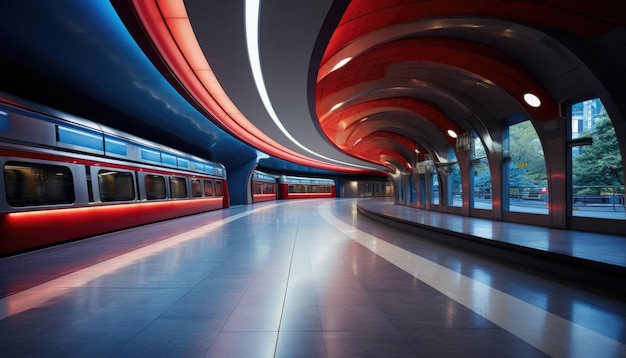 Fondo de la estación de tren