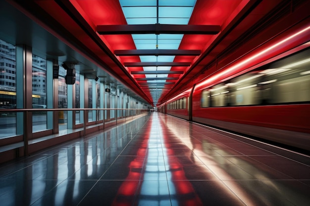 Fondo de la estación de tren