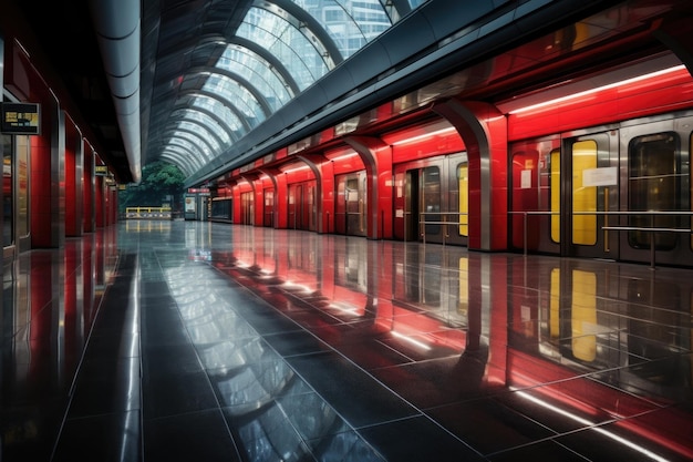 Fondo de la estación de tren