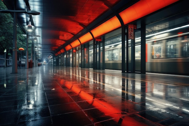 Fondo de la estación de tren