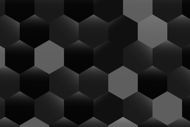 Fondo estampado hexagonal blanco y negro