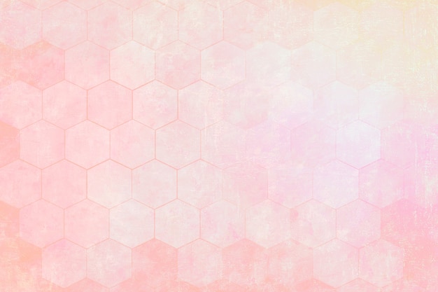 Fondo estampado hexágono rosa