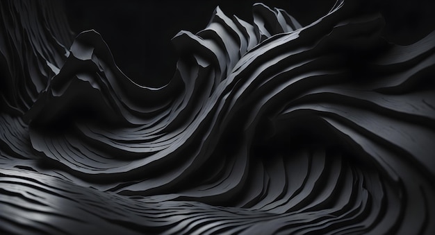 Foto fondo de estilo de carbón de textura de onda abstracta
