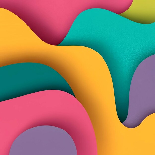 Fondo en estilo papel de detalles multicolores generado por AI