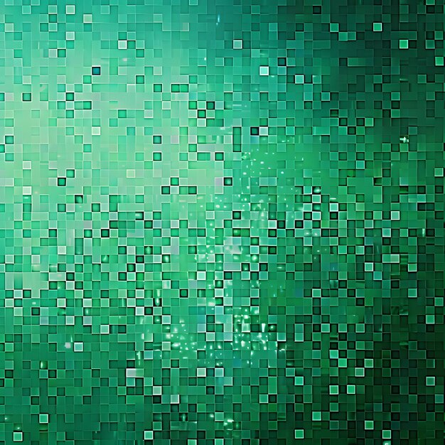 Fondo de estilo pixel art con colores verdes