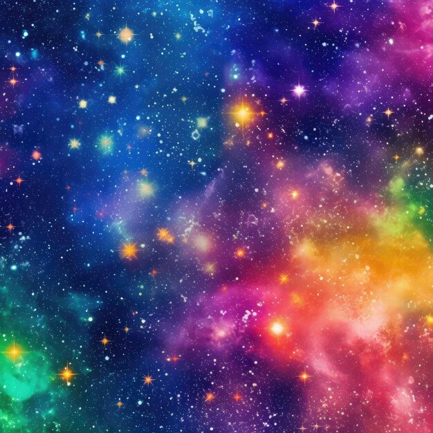 Foto fondo de estrellas coloridas