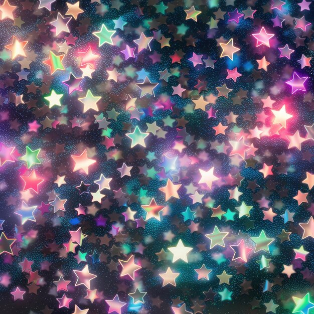 Foto fondo de estrellas coloridas