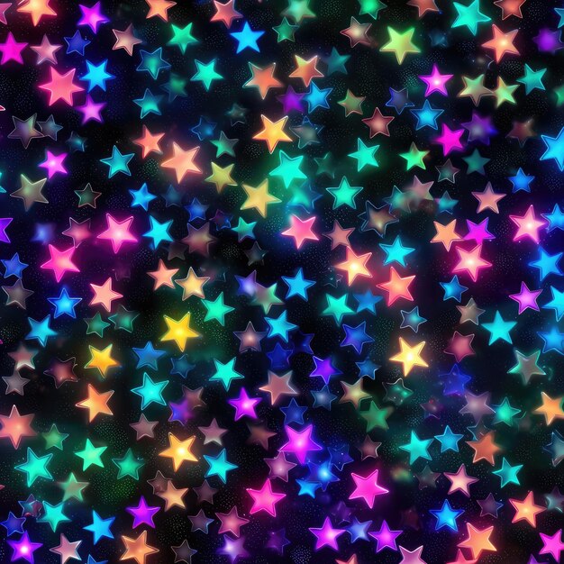 Foto fondo de estrellas coloridas