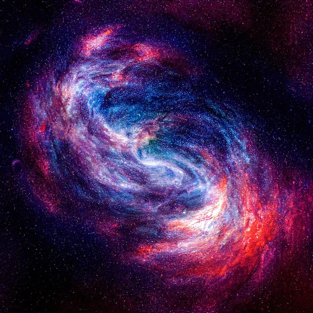 Foto fondo de estrellas y galaxias espaciales ilustración digital
