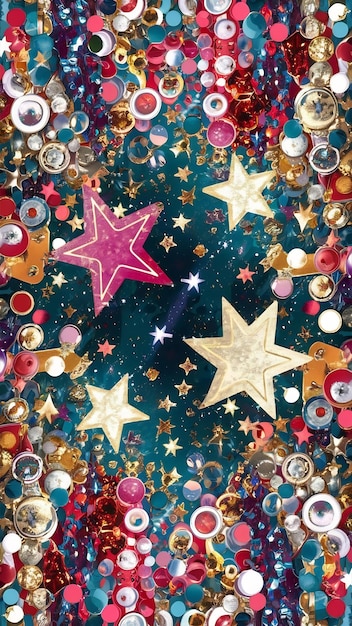 El fondo de las estrellas de Navidad de brillo abstracto
