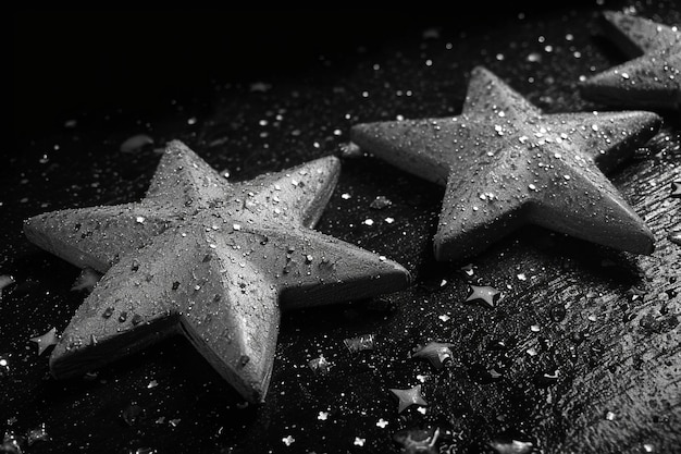 Foto fondo de estrellas negras