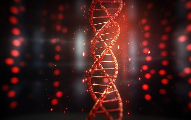 Foto el fondo de la estructura de la molécula de adn