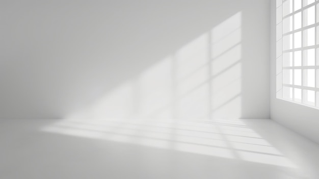 Fondo de estudio blanco vacío Diseño para mostrar el producto