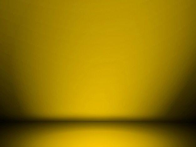 Fondo de estudio liso degradado amarillo abstracto