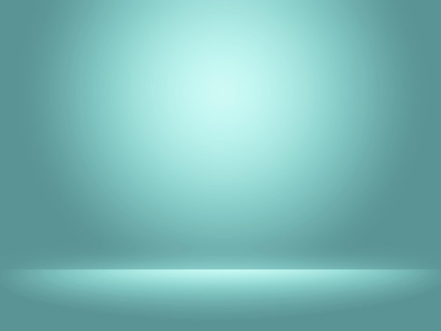 Fondo de estudio liso degradado azul y blanco abstracto