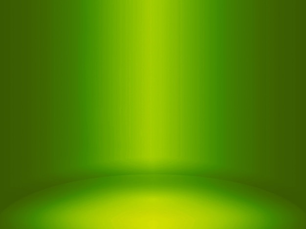 Fondo de estudio liso degradado verde y amarillo abstracto