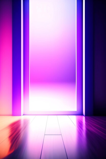 Fondo de estudio púrpura abstracto para presentación de producto Habitación vacía con sombras de ventana