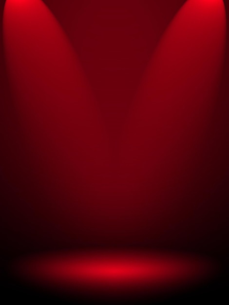 Fondo de estudio rojo liso