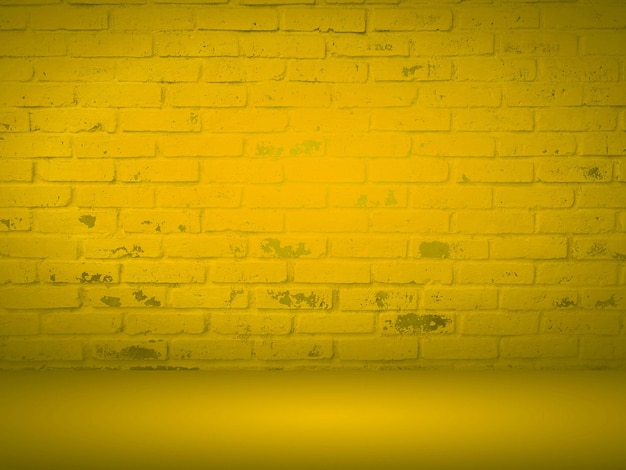 Fondo de estudio simple de sala de estudio en blanco de pared de degradado amarillo
